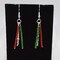 Red, Clear and Green Seed Bead Earrings product 2